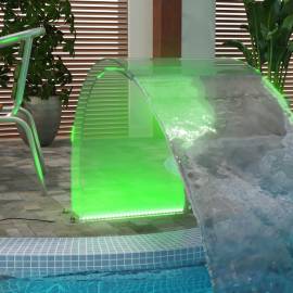 Fântână de piscină cu led-uri rgb, acril, 50 cm, 4 image