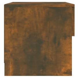 Noptiere de perete, 2 buc., stejar fumuriu, lemn prelucrat, 6 image