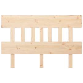 Tăblie de pat, 123,5x3x81 cm, lemn masiv de pin, 3 image