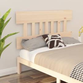 Tăblie de pat, gri, 183,5x3x81 cm, lemn masiv de pin, 4 image