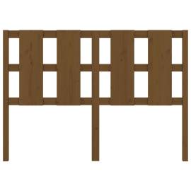 Tăblie de pat, maro miere, 145,5x4x100 cm, lemn masiv de pin, 4 image