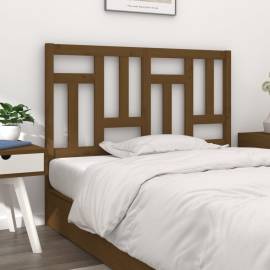 Tăblie de pat, maro miere, 125,5x4x100 cm, lemn masiv de pin