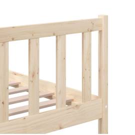 Cadru de pat, 200x200 cm, lemn masiv, 8 image