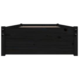Cadru de pat cu sertare, negru, 90x200 cm, 5 image