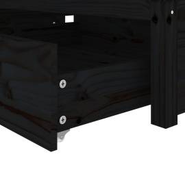 Cadru de pat cu sertare, negru, 90x200 cm, 7 image