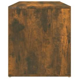 Bancă de hol, stejar fumuriu, 80x40x45 cm, lemn prelucrat, 8 image