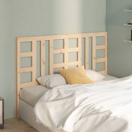 Tăblie de pat, 126x4x100 cm, lemn masiv de pin, 3 image