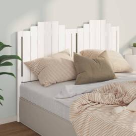 Tăblie de pat, alb, 156x4x110 cm, lemn masiv de pin