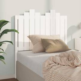 Tăblie de pat, alb, 96x4x110 cm, lemn masiv de pin
