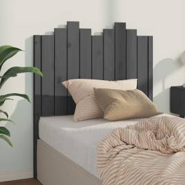 Tăblie de pat, gri, 96x4x110 cm, lemn masiv de pin