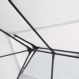 Pavilion cu șir de lumini led, alb, 3x4 m, 2 image