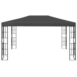 Pavilion cu șir de lumini led, antracit, 3x4 m, 4 image
