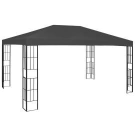 Pavilion cu șir de lumini led, antracit, 3x4 m, 2 image