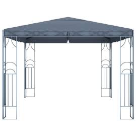 Pavilion cu șir de lumini led, antracit, 400x300 cm, 4 image
