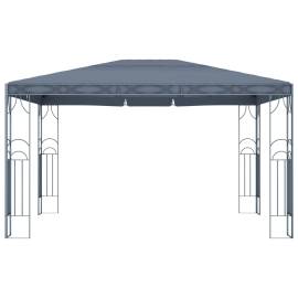 Pavilion cu șir de lumini led, antracit, 400x300 cm, 3 image