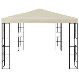 Pavilion cu șir de lumini led, crem, 3x4 m, 3 image