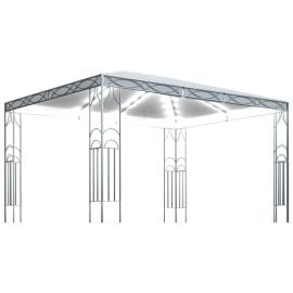 Pavilion cu șir de lumini led, crem, 400x300 cm