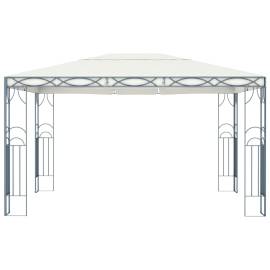 Pavilion cu șir de lumini led, crem, 400x300 cm, 3 image