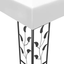 Pavilion cu șiruri de lumini led, alb, 3x3m, 4 image