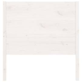 Tăblie de pat, alb, 106x4x100 cm, lemn masiv de pin, 4 image