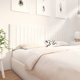 Tăblie de pat, alb, 185,5x4x100 cm, lemn masiv de pin, 4 image