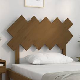 Tăblie de pat, maro miere, 104x3x80,5 cm, lemn masiv de pin, 3 image