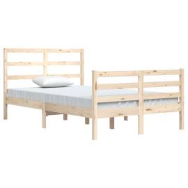 Cadru de pat, 120x200 cm, lemn masiv de pin, 3 image