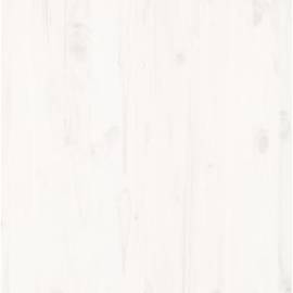 Cadru de pat, alb, 140x190 cm, lemn masiv de pin, 5 image