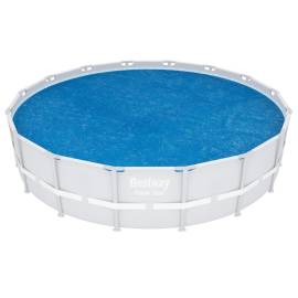 Bestway prelată solară de piscină flowclear, albastru, 462 cm, rotundă, 2 image
