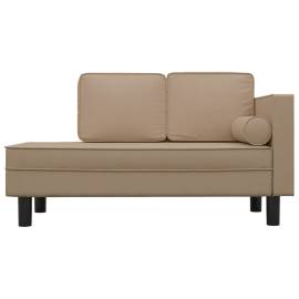 Canapea cu 2 locuri, cappuccino, piele ecologică, 3 image
