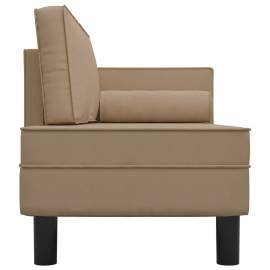 Canapea cu 2 locuri, cappuccino, piele ecologică, 4 image