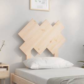 Tăblie de pat, 72,5x3x81 cm, lemn masiv de pin, 3 image
