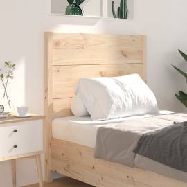 Tăblie de pat, 81x4x100 cm, lemn masiv de pin, 3 image