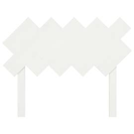 Tăblie de pat, alb, 104x3x80,5 cm, lemn masiv de pin, 4 image