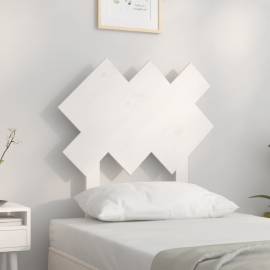 Tăblie de pat, alb, 72,5x3x81 cm, lemn masiv de pin
