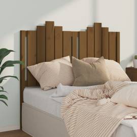 Tăblie de pat, maro miere, 126x4x110 cm, lemn masiv de pin