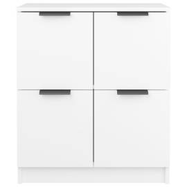 Servante, 2 buc., alb, 60x30x70 cm, lemn prelucrat, 4 image