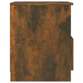 Noptieră, stejar fumuriu, 40x40x50 cm, lemn prelucrat, 4 image