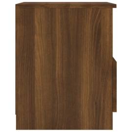 Noptiere, 2 buc., stejar maro, 40x40x50 cm, lemn prelucrat, 5 image
