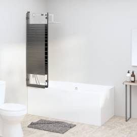 Cabină de duș pliabilă, 3 panouri, negru, 130x130 cm, esg, 3 image