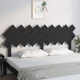 Tăblie de pat, negru, 178x3x80,5 cm, lemn masiv de pin, 3 image