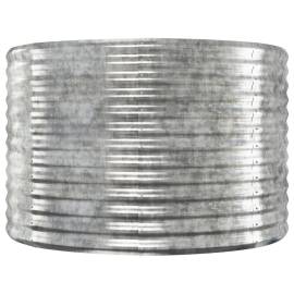 Jardinieră, argintiu, 100x100x68 cm, oțel vopsit electrostatic, 3 image