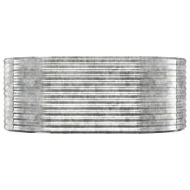 Jardinieră, argintiu, 175x100x68 cm, oțel vopsit electrostatic, 3 image