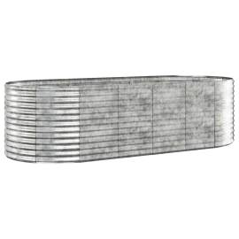 Jardinieră, argintiu, 249x100x68 cm, oțel vopsit electrostatic, 2 image