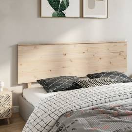 Tăblie de pat, 204x6x82,5 cm, lemn masiv de pin, 4 image