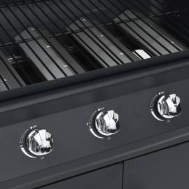 Grătar pe gaz, 4+1 zone de gătit, negru, oțel, 2 image