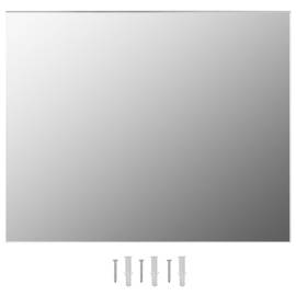 Oglindă de perete lumini led fără ramă sticlă dreptunghiulară, 8 image