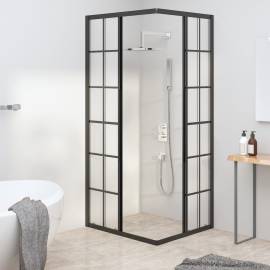 Cabină de duș, negru, 90x70x180 cm, esg mat, 3 image