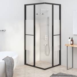 Cabină de duș, negru, 90x70x180 cm, esg semi-mată, 3 image