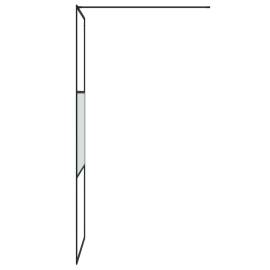 Perete cabină duș walk-in negru 80x195 cm sticlă esg semi-mată, 4 image